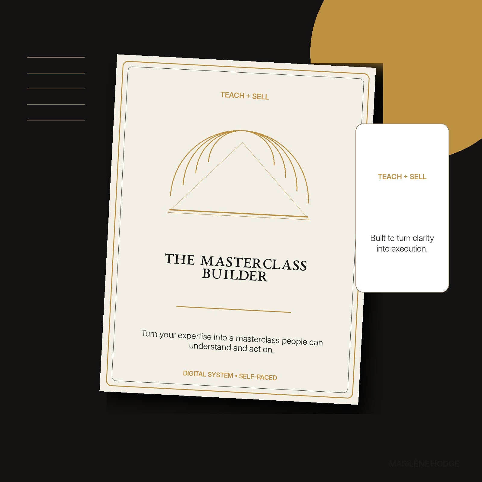 The Masterclass Builder digital kit by Marilène Hodge